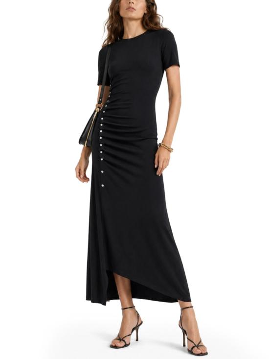 26SS 파코라반 미디 원피스 26PJRO886VI0267 P001 BLACK - PACO RABANNE