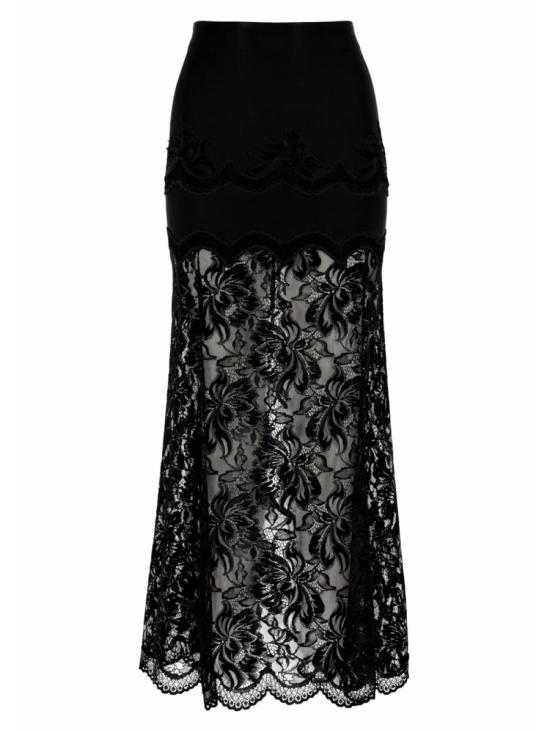 26SS 파코라반 롱 스커트 26PJJU021PA0170 P001 BLACK