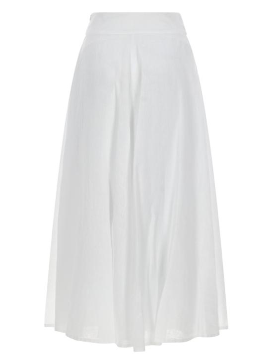 26SS 120 리노 롱 스커트 33ALIW59AF 000B317000050 WHITE - 120 LINO