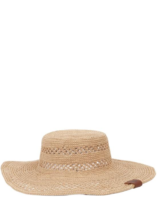 26SS 루슬란바진스키 버킷햇 BCT036SS26 STR KN DRK FLTLNATURALSTRAW BEIGE - RUSLAN BAGINSKIY