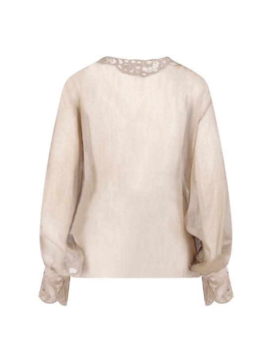 26SS 에르마노 설비노 셔츠 D482K766RFWB S4850 Beige - ERMANNO SCERVINO