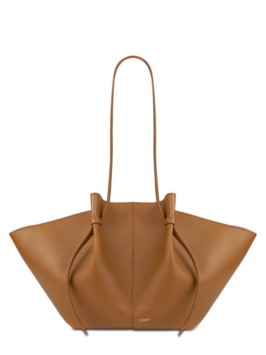 26FW 유제피 숄더백 LARGE MOCHI PEBBLE GRAIN LEATHER HAZEL BROWN