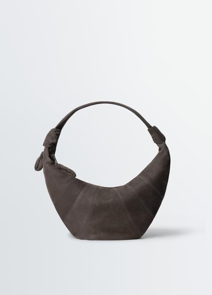 26FW 르메르 알파카 누벅 레더 포춘 크루아상 백 BG0071LL0189 BR007 EBONY BROWN