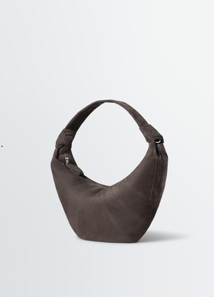 26FW 르메르 알파카 누벅 레더 포춘 크루아상 백 BG0071LL0189 BR007 EBONY BROWN - LEMAIRE