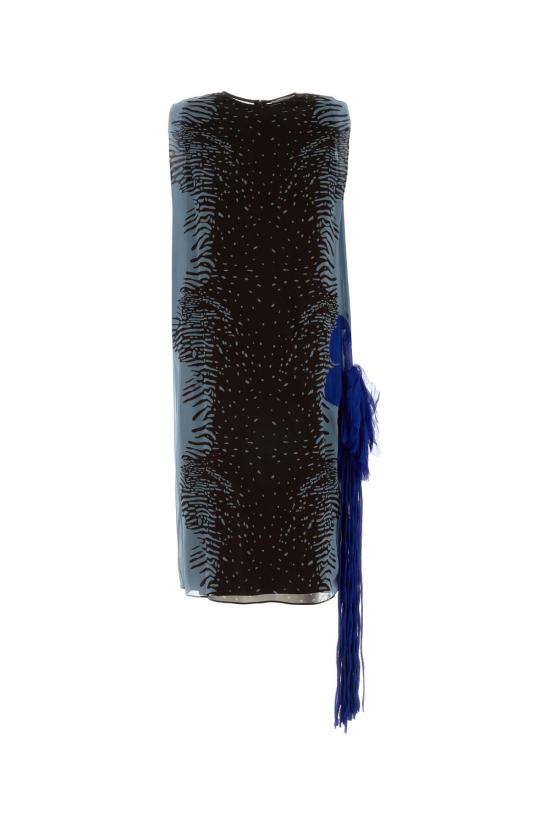 26SS 살바토레 페라가모 원피스 13I357793476 BLU Printed