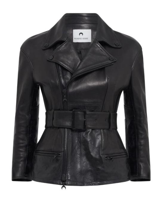 26SS 마린세르 가죽 자켓 WJA071ACLEA0071 BK99 BLACK