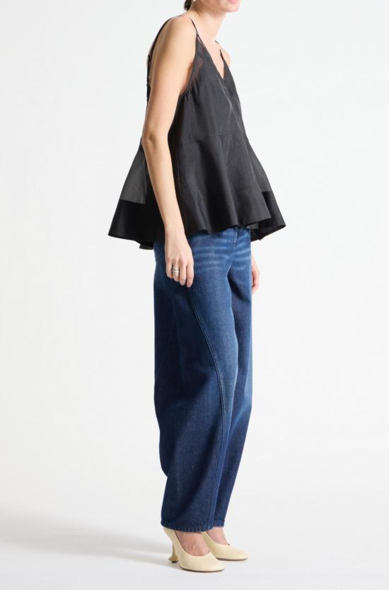  세인트 아트 민소매 티셔츠 생트 아르 누르 탑 - SAINT ART