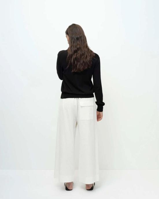  미정박 크롭 팬츠 박미정 린넨 블렌드 - MIJEONG PARK