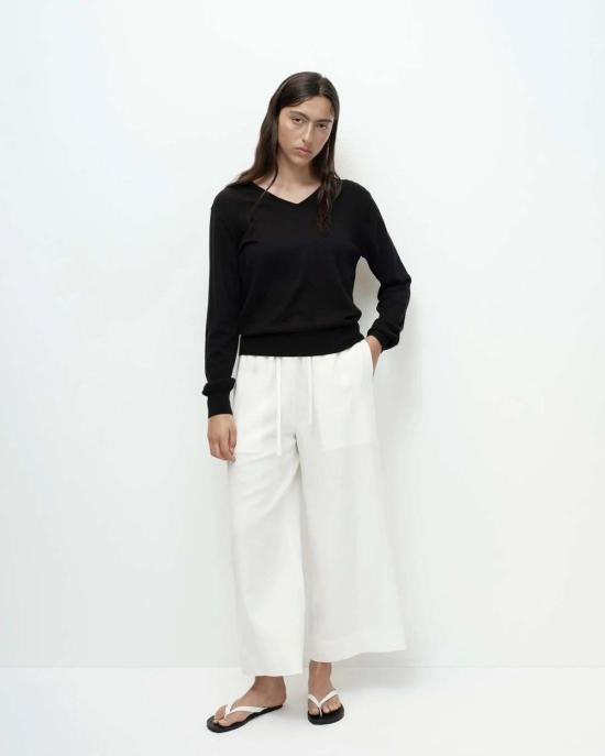  미정박 크롭 팬츠 박미정 린넨 블렌드