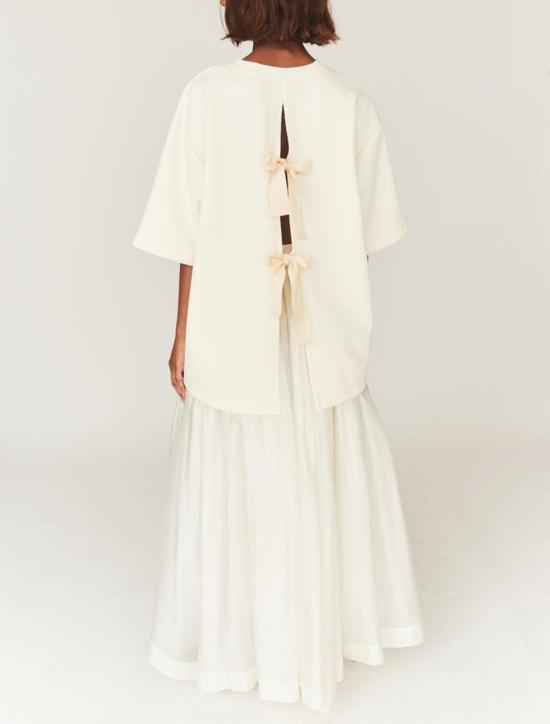  더 가먼트 롱 스커트 가먼트 길리안 볼륨  크림 - THE GARMENT