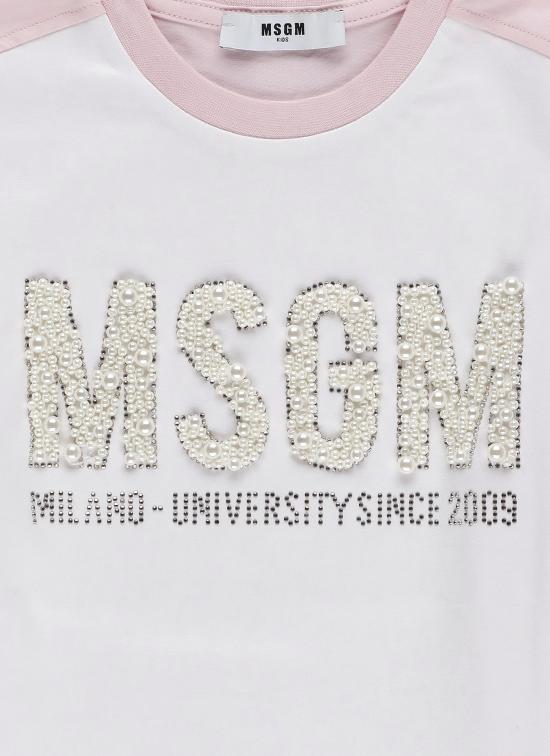 26SS [키즈] 엠에스지엠 티셔츠 S6MSJGTH033 001 78 Pink - MSGM