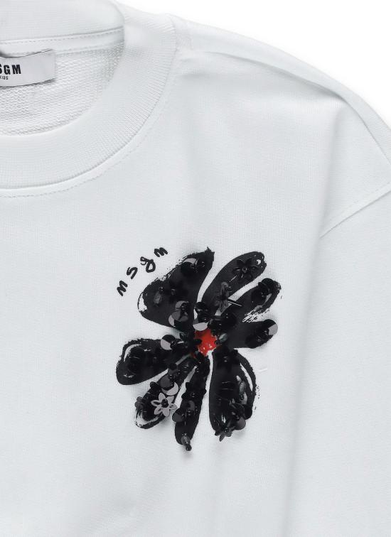 26SS [키즈] 엠에스지엠 캐시미어 니트 S6MSJGSW079 001 White - MSGM