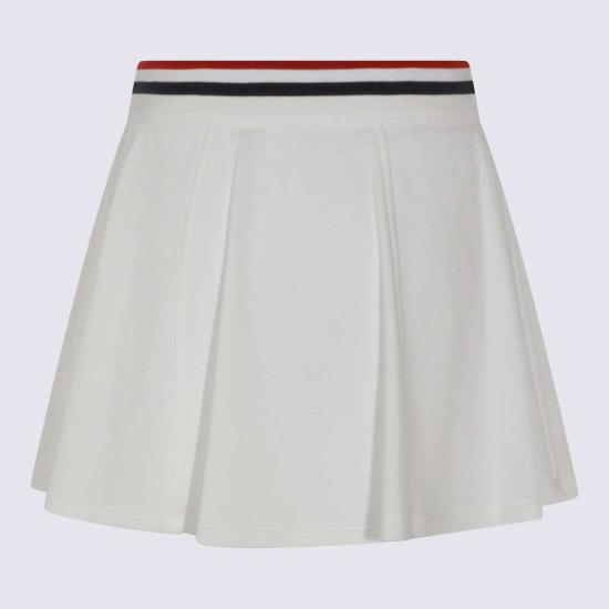  브루넬로 쿠치넬리 숏 스커트 Brunello Cucinelli 코튼 미니 스커트 - BRUNELLO CUCINELLI