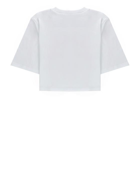 26SS [키즈] 엠에스지엠 티셔츠 S6MSJGTH128 001 White - MSGM