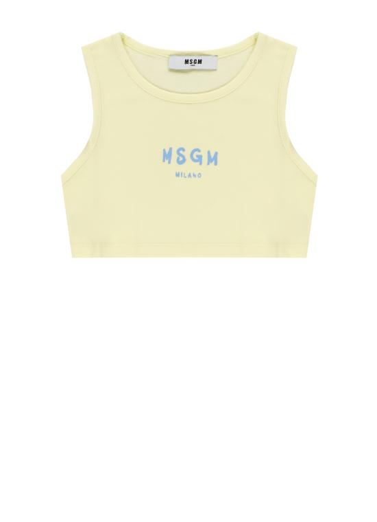 26SS [키즈] 엠에스지엠 티셔츠 S6MSJGTO011 MS075 Yellow