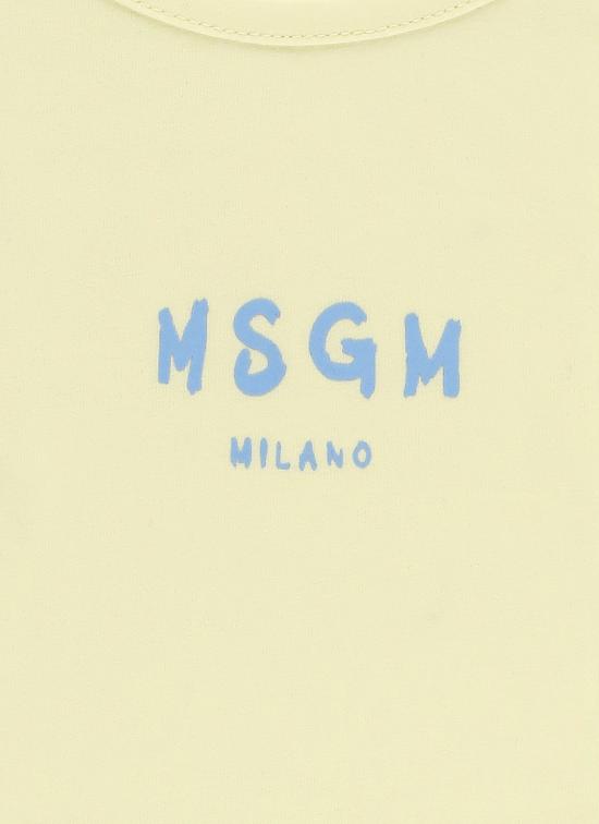 26SS [키즈] 엠에스지엠 티셔츠 S6MSJGTO011 MS075 Yellow - MSGM