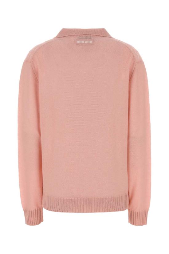 26SS 미우미우 폴로 티셔츠 MML05CSOOO185I F0AL2 Pink - MIU MIU