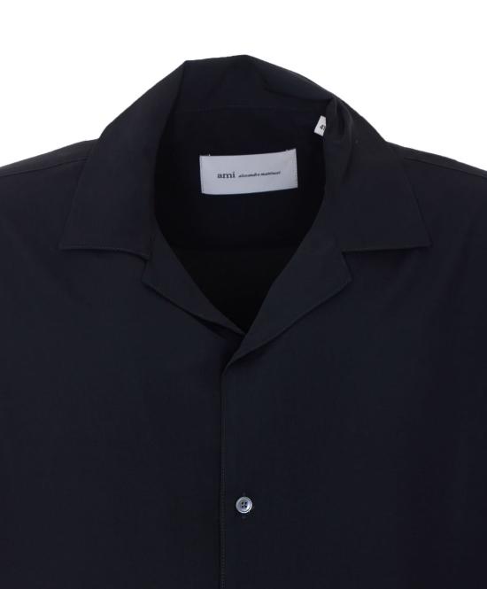  아미 반팔 셔츠 알렉상드르 마티우시  파리 반팔 셔츠 블랙 - AMI