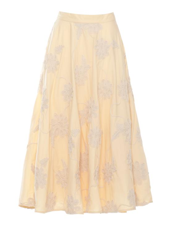 26SS 로테이트 미디 스커트 1155571366 Ivory
