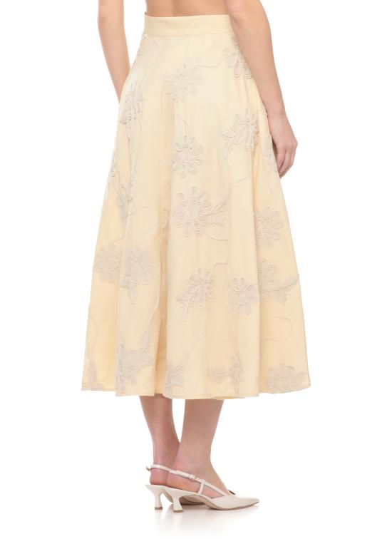 26SS 로테이트 미디 스커트 1155571366 Ivory - ROTATE