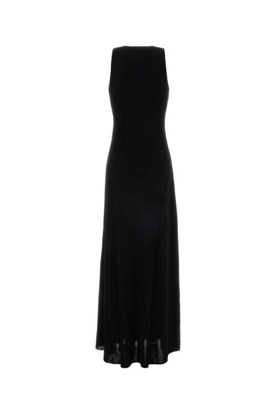 26SS 생로랑 롱 원피스 861801Y77JE 1000 Black - SAINT LAURENT