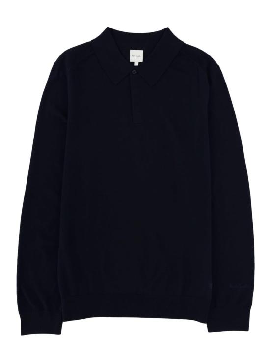  폴 스미스 폴로 티셔츠 메리노 울 폴로 셔츠 블루