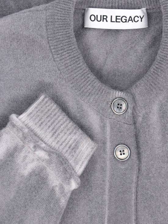 25FW 아워레가시 듀얼 가디건 W4253DG GREY SPRAY DYE CHERUB WOOL Grey - OUR LEGACY