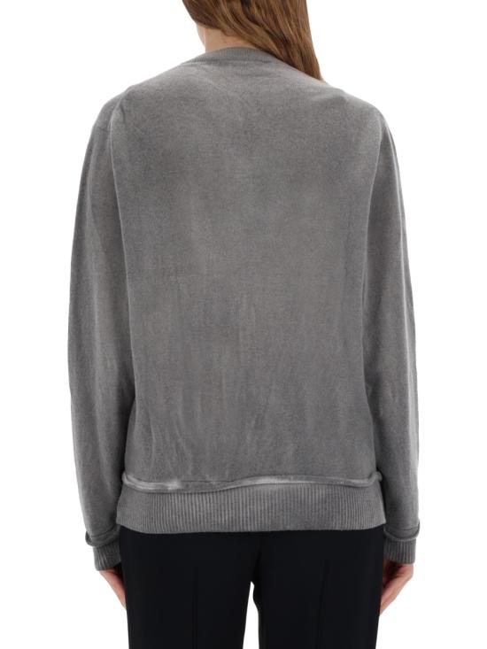 25FW 아워레가시 듀얼 가디건 W4253DG GREY SPRAY DYE CHERUB WOOL Grey - OUR LEGACY