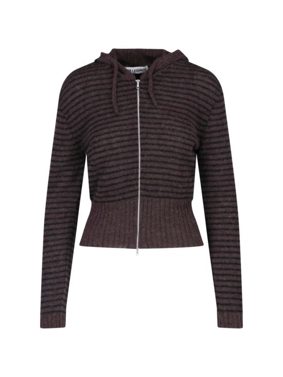 25FW 아워레가시 자켓 W4253CD DIRT STRIPE FUZZY ALPACA Brown