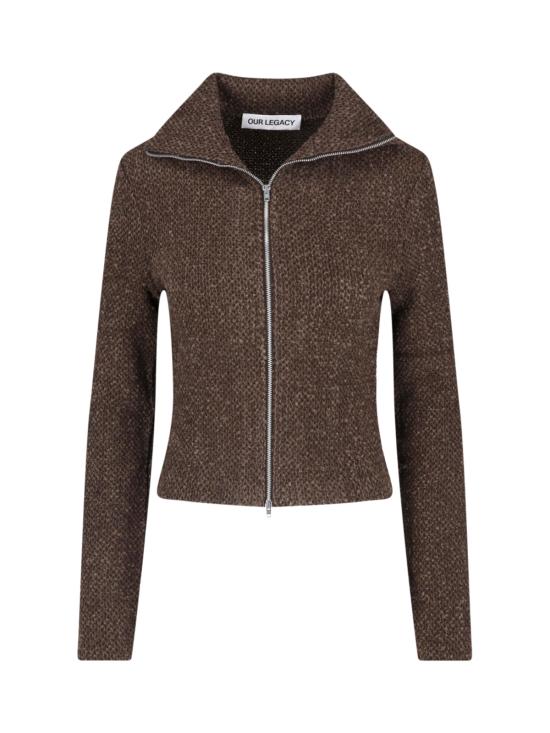 25FW 아워레가시 슬림 집 롱슬리브 W4256SB BROWN SPARSE BUCKLE WEAVE Brown