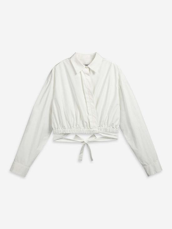  퓨처 클래식스 셔츠 퓨처 클래식 오버랩 크롭 셔츠 퓨어 화이트