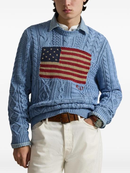 26SS 폴로 랄프로렌 스웨터 710 B13888 001 Blue - POLO RALPH LAUREN