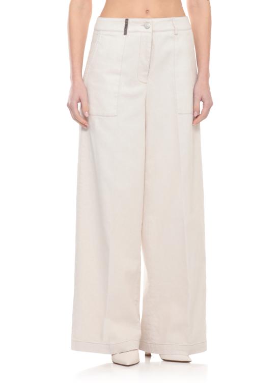 26SS 페세리코 스트레이트 팬츠 P04556L12Z 07934943 Ivory - PESERICO