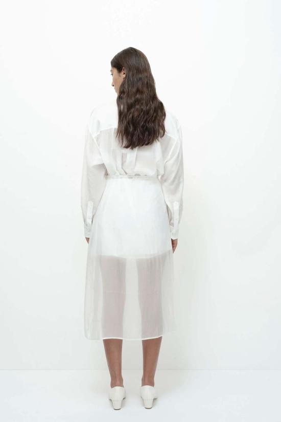  미정박 셔츠 박미정 시스루 셔츠 화이트 - MIJEONG PARK