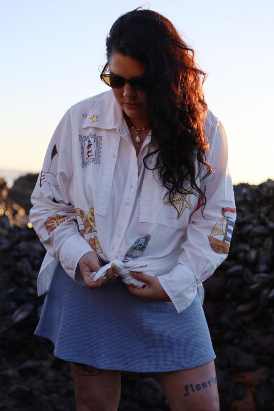  노블 셔츠 엑스 스튜디오 블링키 칼라 셔츠 - NOBLE