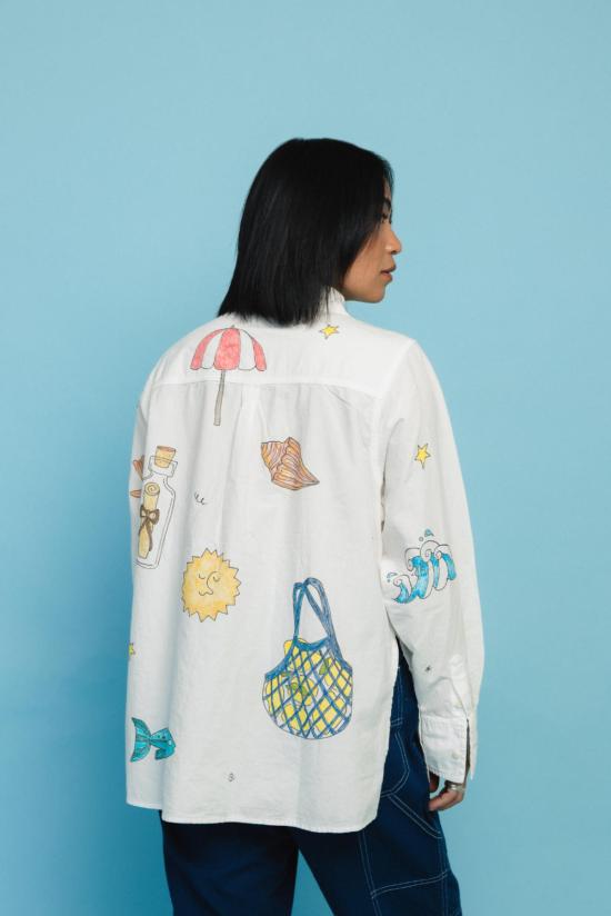  노블 셔츠 엑스 스튜디오 블링키 칼라 셔츠 - NOBLE