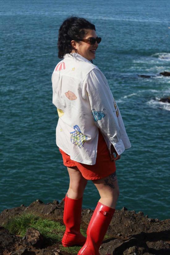  노블 셔츠 엑스 스튜디오 블링키 칼라 셔츠 - NOBLE