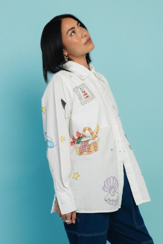  노블 셔츠 엑스 스튜디오 블링키 칼라 셔츠