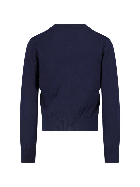 25FW 꼼데가르송 울 저지 리본 데코레이션 가디건 NP N006 W25 1 Blue - COMME DES GARCONS