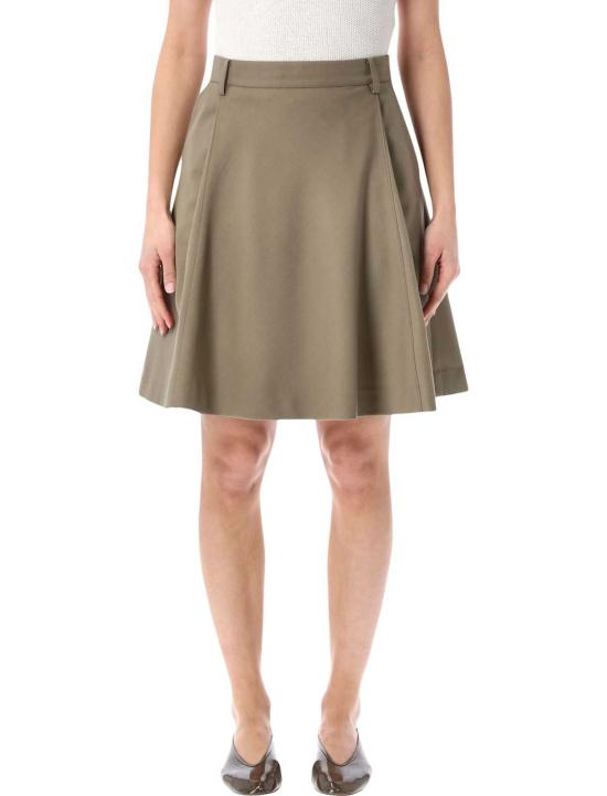  로우클래식 미디 스커트 로우 클래식 미디 스커트 카키 베이지