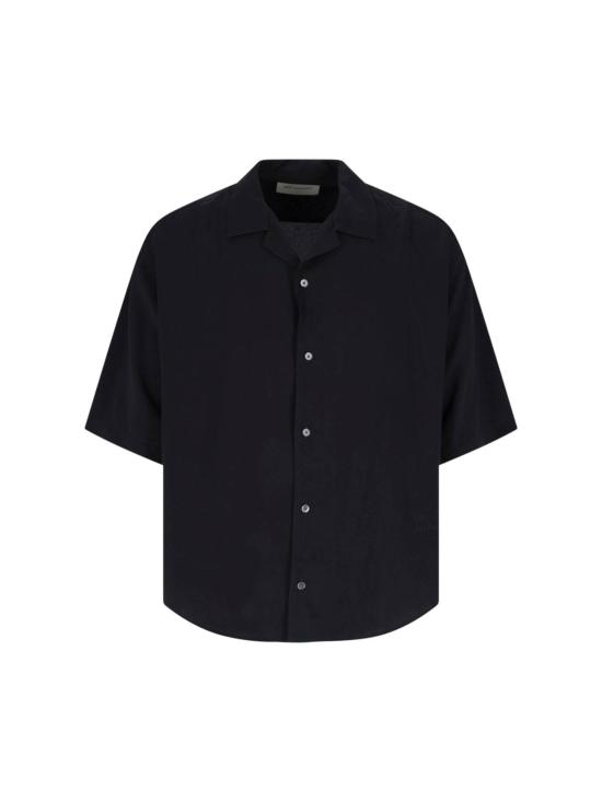  아미 반팔 셔츠 알렉상드르 마티우시 로고 셔츠 블랙