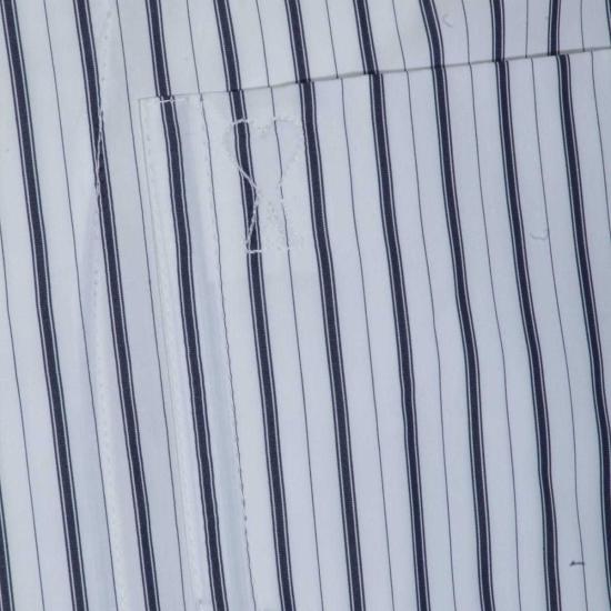  아미 반팔 셔츠 알렉상드르 마티우시 코튼 셔츠 화이트 블루 - AMI