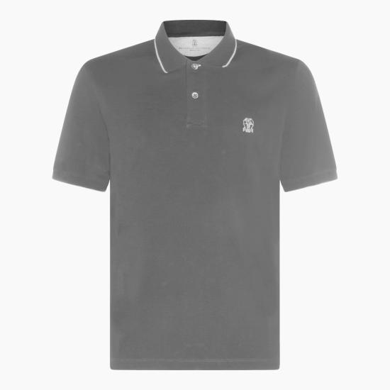  브루넬로 쿠치넬리 폴로 티셔츠 Brunello Cucinelli 코튼 폴로셔츠