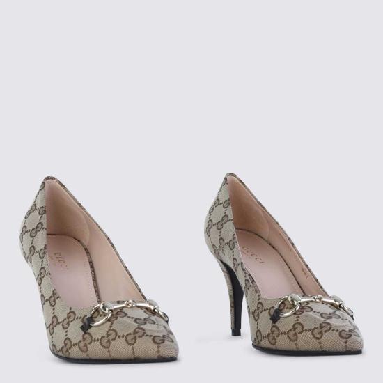  구찌 힐/펌프스 클램프 펌프스 베이지 - GUCCI