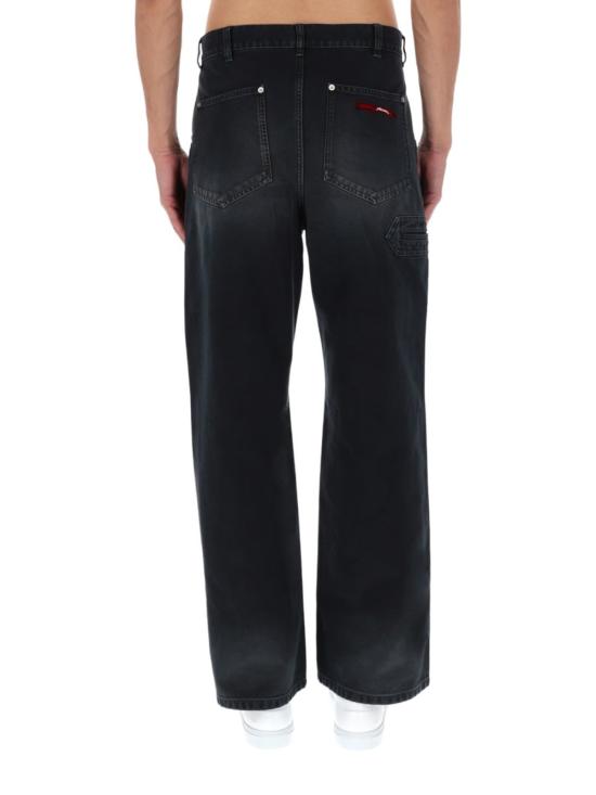  마르니 데님 팬츠 Marni Jeans Con Applicazione 로고 블랙 - MARNI