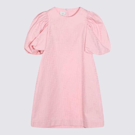  [키즈] 펜디 원피스 키즈 코튼 드레스 로사 피오니