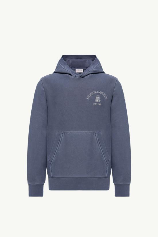 26SS 몽클레어 후드 티셔츠 8G00012 89BAZ 74P BLUE DOM