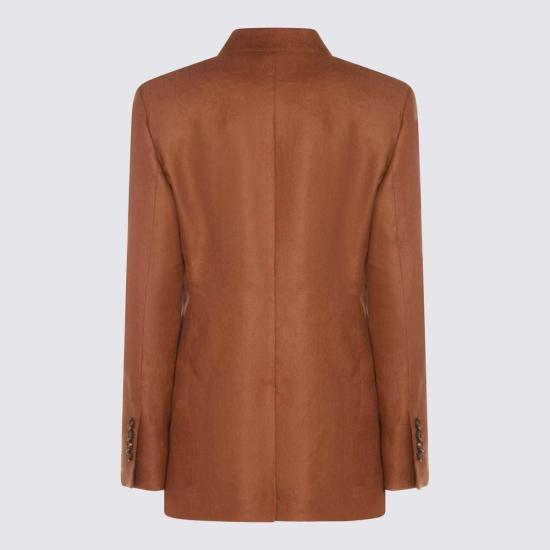  브루넬로 쿠치넬리 자켓 Brunello Cucinelli 모우 리넨 블레이저 - BRUNELLO CUCINELLI