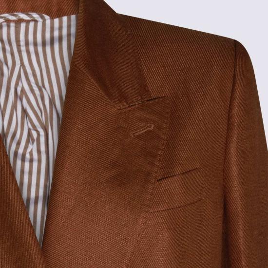  브루넬로 쿠치넬리 자켓 Brunello Cucinelli 모우 리넨 블레이저 - BRUNELLO CUCINELLI