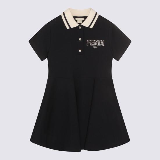  [키즈] 펜디 원피스 아동용 다크 블루 코튼 드레스